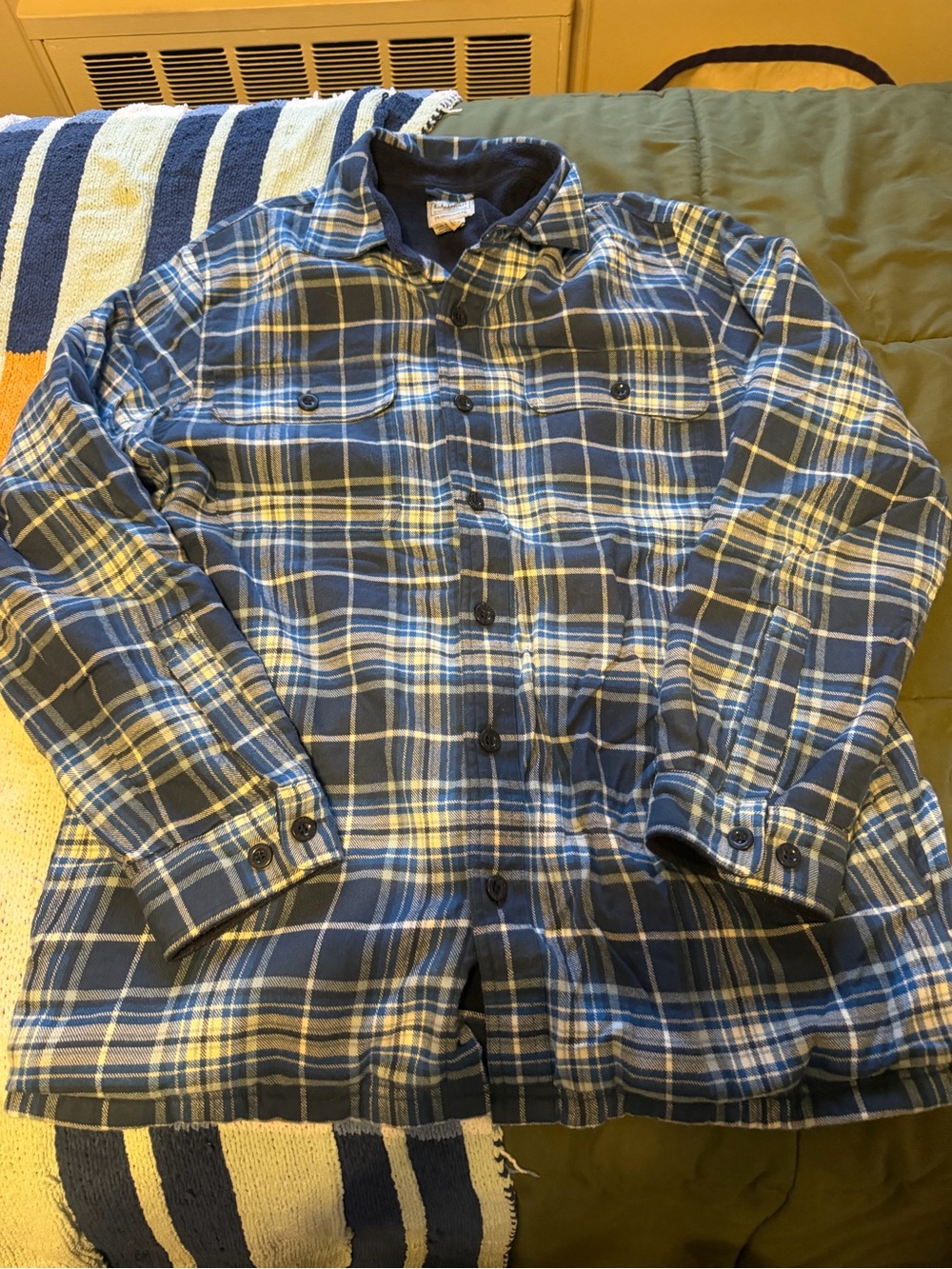 LL Bean Fleece Lined Flannel